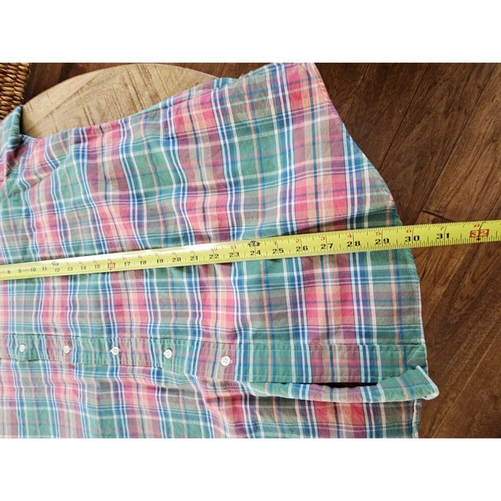 Ralph Lauren Custom Fit Plaid Button Down Shirt Men's Size XL Preppy Nautical - Picture 13 of 13